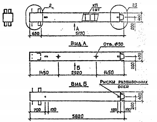 Колонна 1КВ 60.58-2-с Серия 1.020.1-2с/89