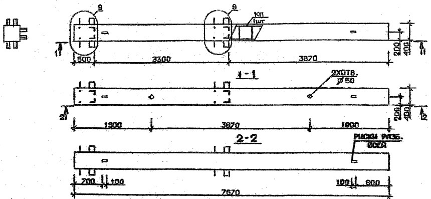 Колонна 3КБ 33.77-1-с Серия 1.020.1-2с/89